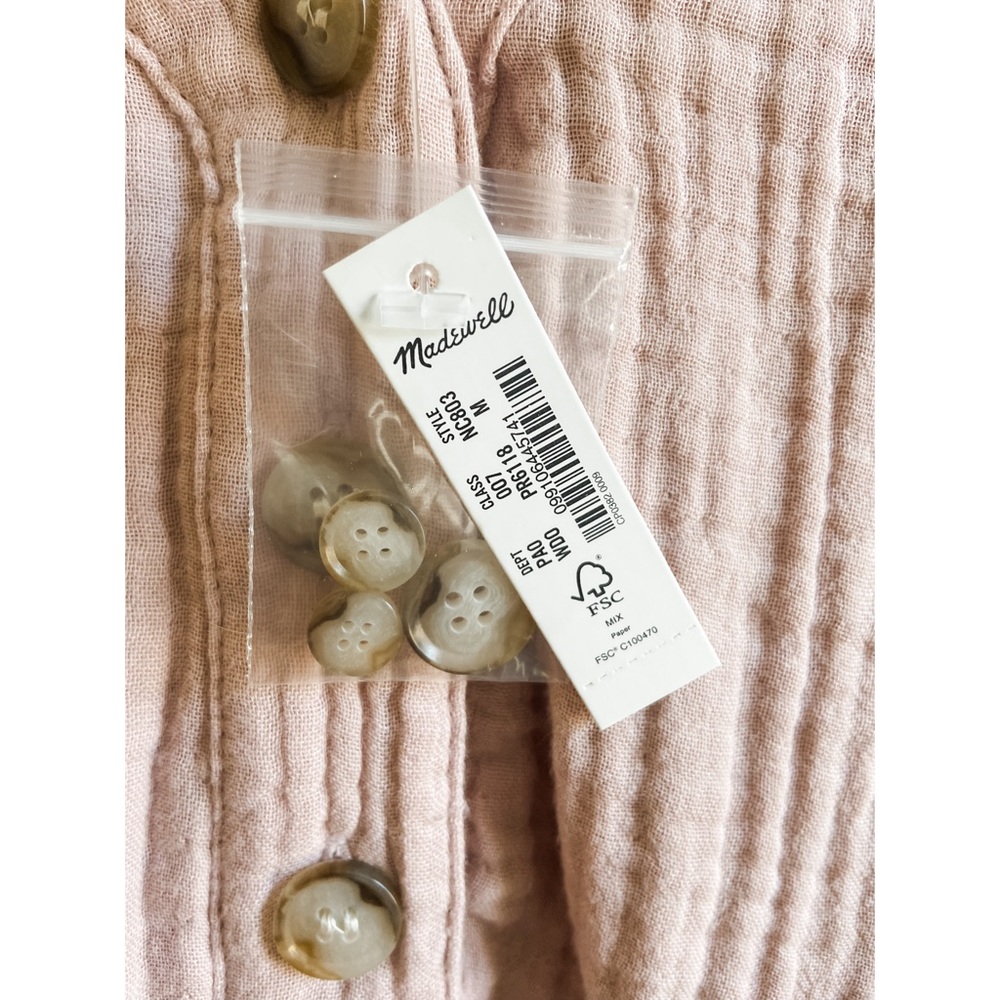 SOLD Madewell Lightspun Evert Top In Wisteria Dove - Picture 9 of 11